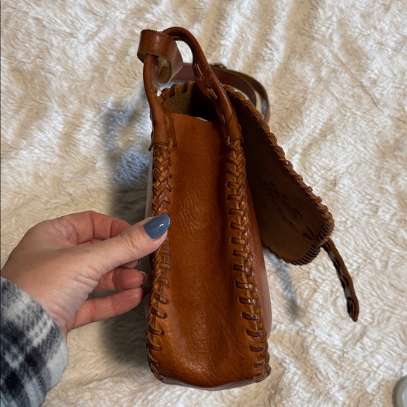 Valentino Garavani Brown Leather Boho Saddle Bag with Scarab - EUC - Picture 5 of 9